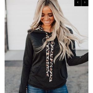 Mindy Maes leopard hoodie (used)